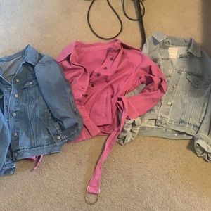 3 denim jackets